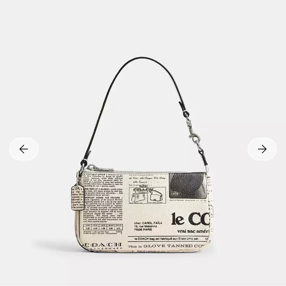 Coach Handbags - NWOT Coach Nolita in Newspaper Print